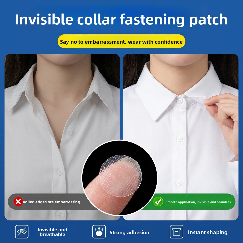 Sewing Labels - Magic Self-Adhesive Shirt Collar Stabilizer Invisible