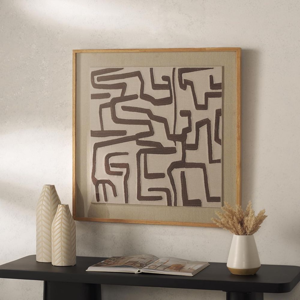 Century Textile & Sewing Supply - SAFAVIEH Home Collection Tari Framed Textile