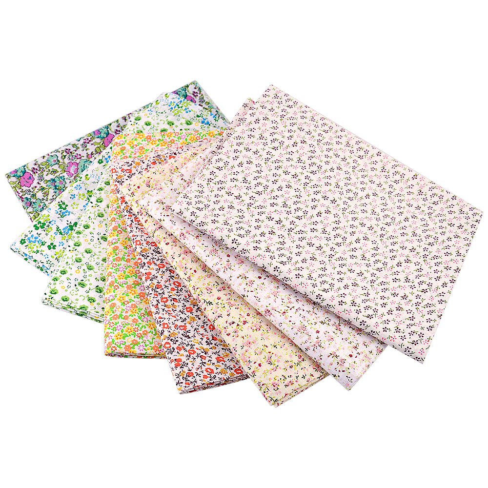 Is Sewing Textile Art - Teramila Small Flower Green Plain Printed