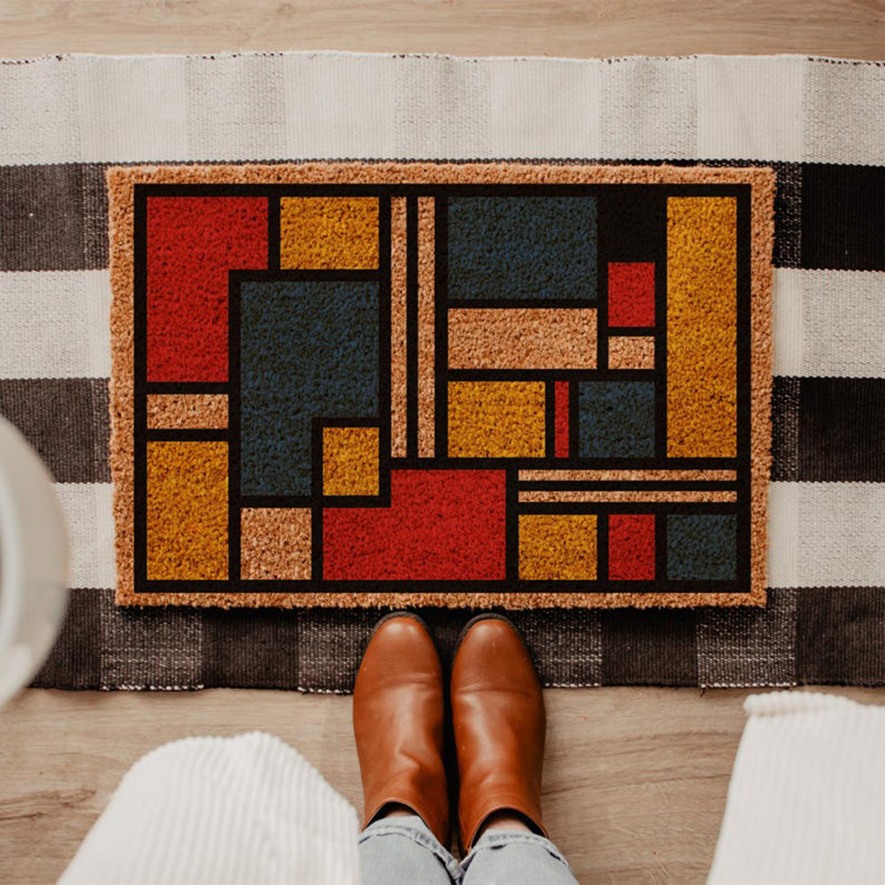 Century Textile & Sewing Supply - Mid Century Modern Doormat Bauhaus Front