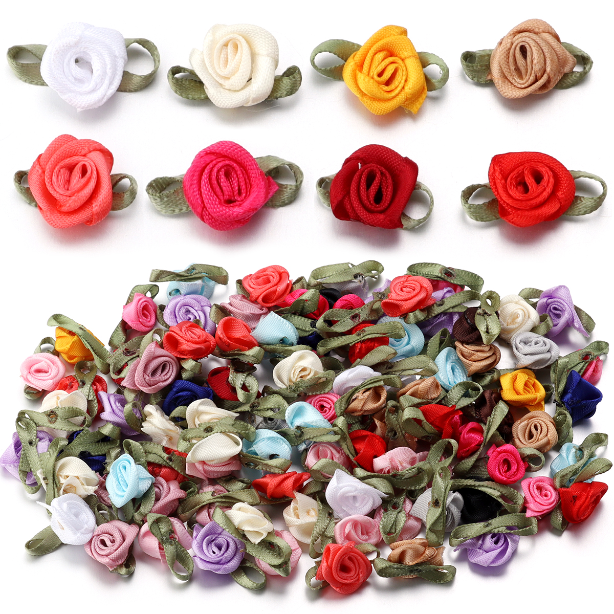Sewing Necessities - 50Pcs 1.5x2.5cm 18 Colors For Choice