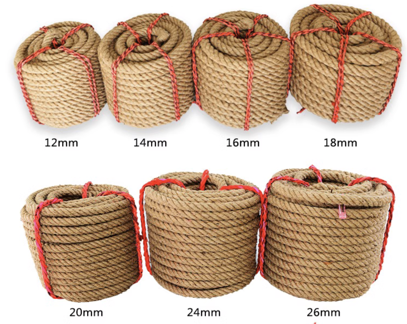 5/6/8/10mm Vintage Jute Rope S - огляд і ціна Vintage Sewing Textile