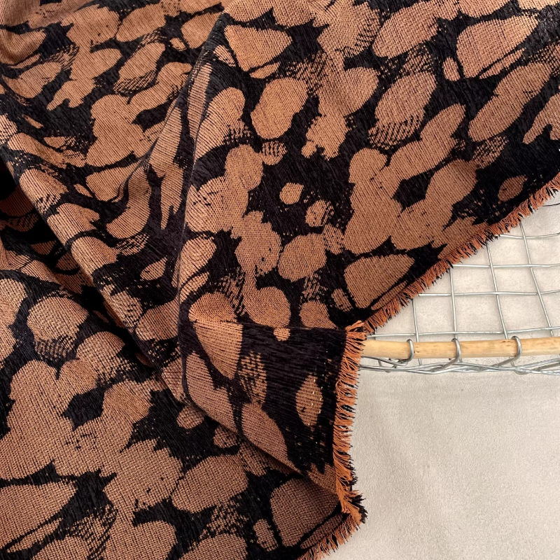 Brown Rock Texture Woven Fabri - огляд і ціна Vintage Sewing Textile