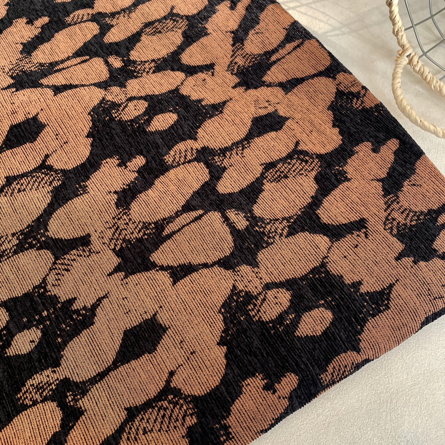 Brown Rock Texture Woven Fabri - огляд і ціна Vintage Sewing Textile