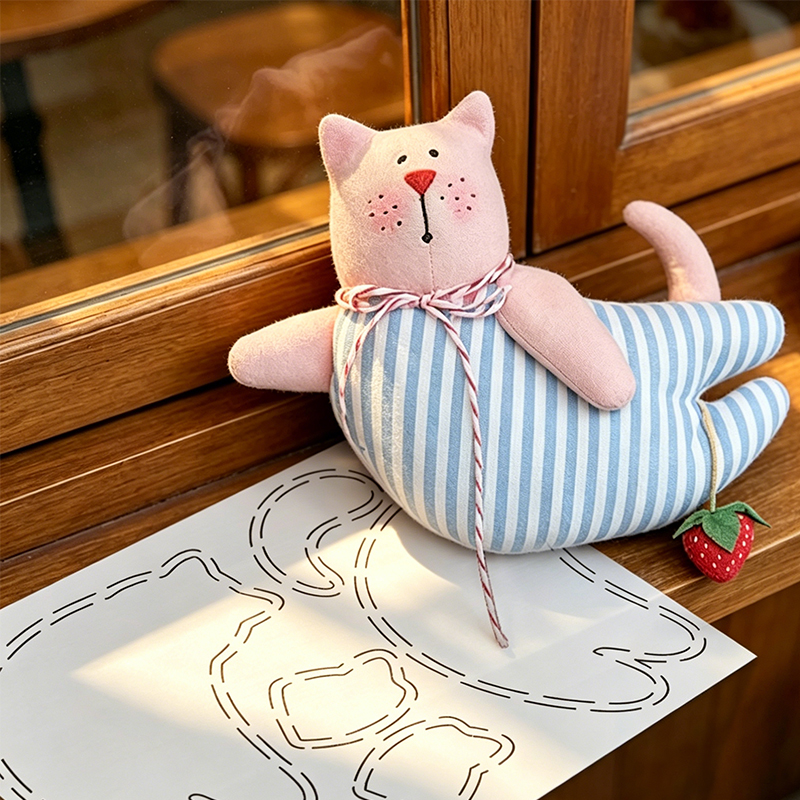 YOMDID 1pc Cute Lying Kitten Q - огляд і ціна Sewing Necessities
