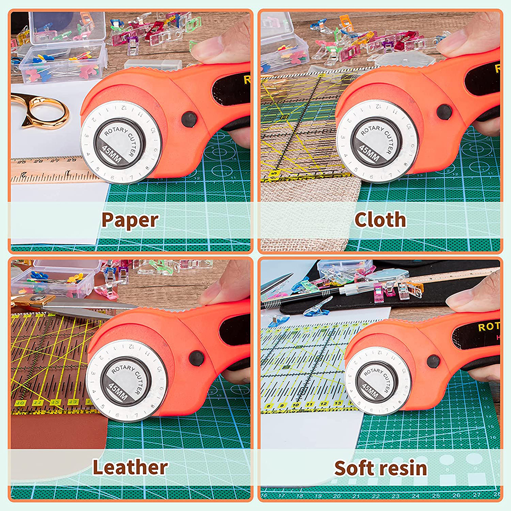 42PCS Rotary Cutter Set 45mm F - огляд і ціна Rotary Cutter Fabric