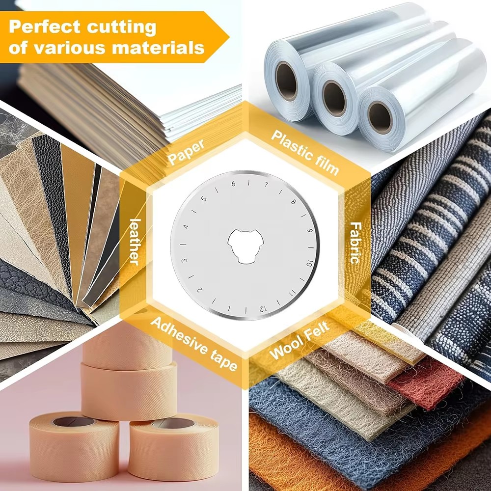 10PCS 45mm Rotary Cutter Blade - огляд і ціна Rotary Cutter Fabric