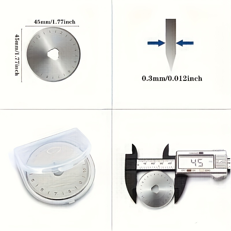 10PCS 45mm Rotary Cutter Blade - огляд і ціна Rotary Cutter Fabric