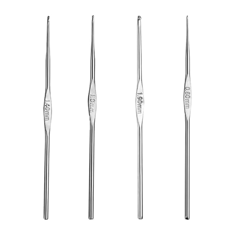 4 Pcs Stainless Steel Crochet  - огляд і ціна Sewing Necessities