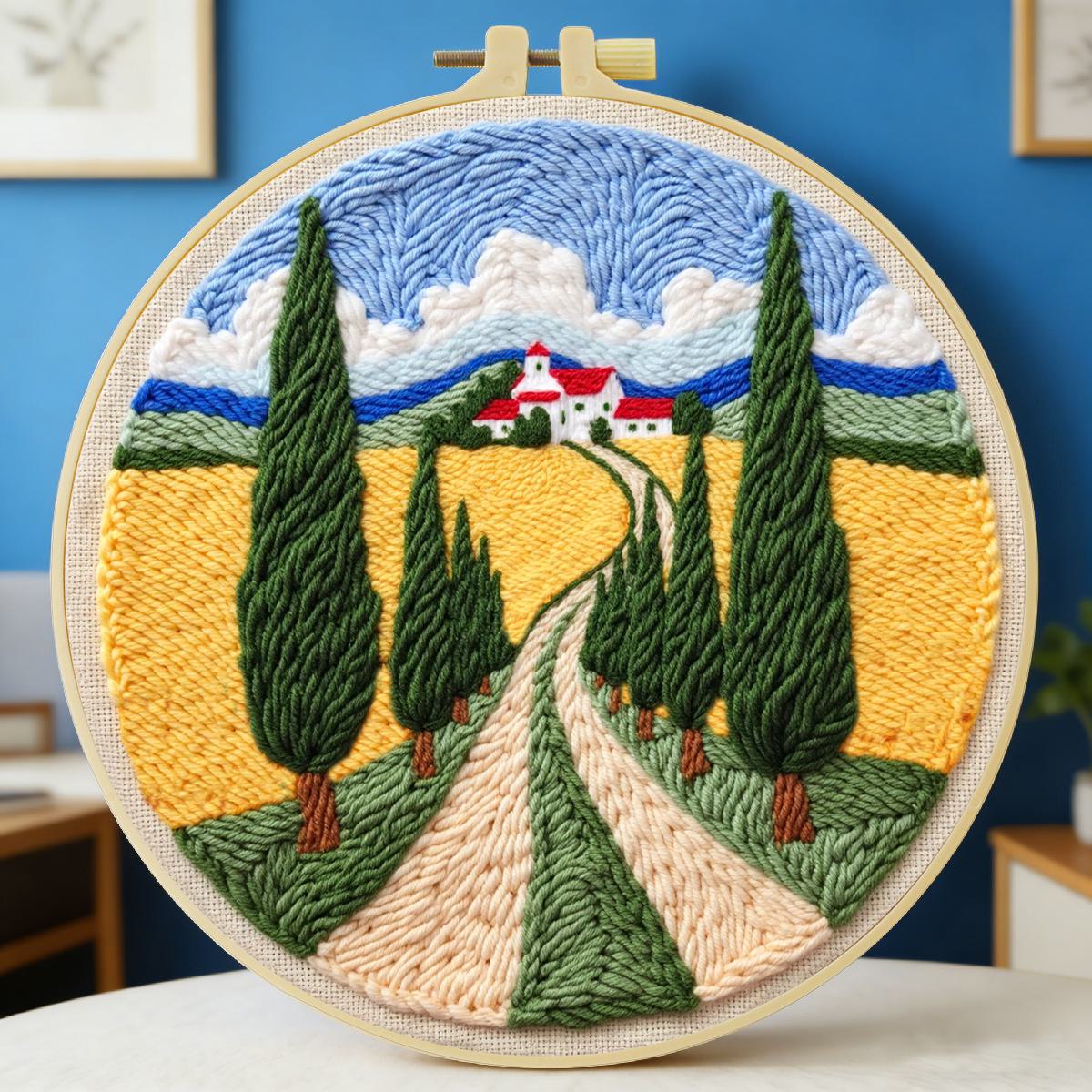 20X20CM/7.87inch field punch n - огляд і ціна Is Sewing Textile Art