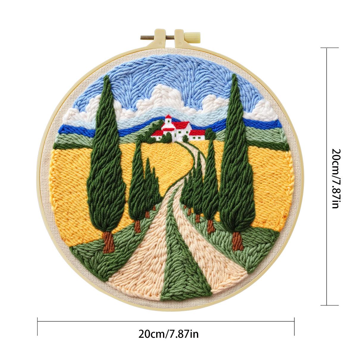 20X20CM/7.87inch field punch n - огляд і ціна Is Sewing Textile Art