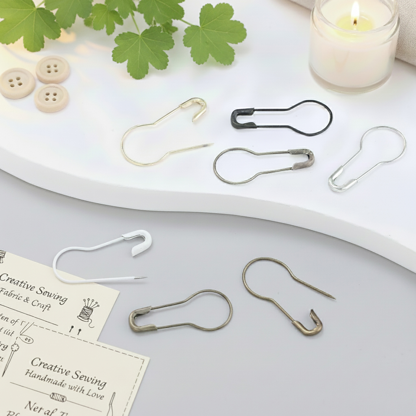 100Pcs/Lot Metal Gourd Safety  - огляд і ціна Sewing Necessities