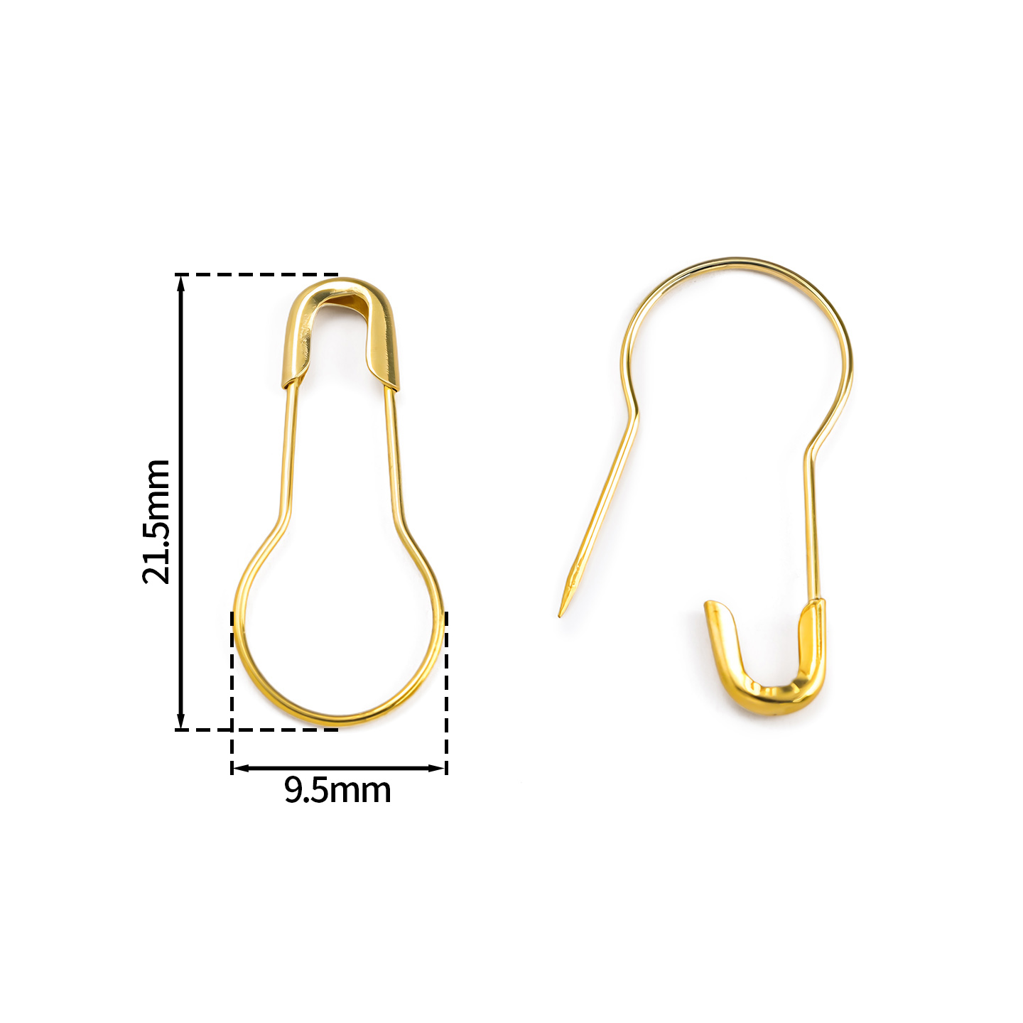 100Pcs/Lot Metal Gourd Safety  - огляд і ціна Sewing Necessities