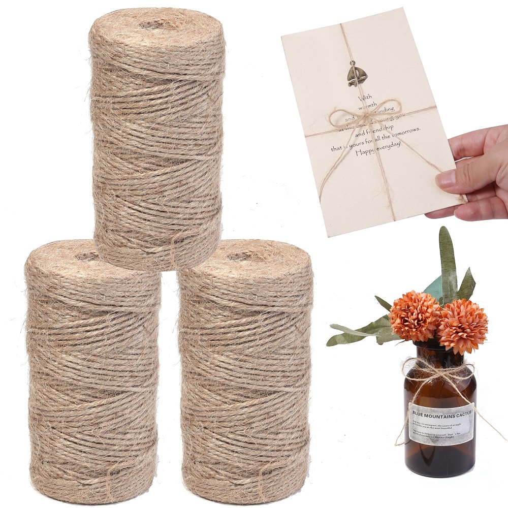 100Meters Natural Jute Rope St - огляд і ціна Vintage Sewing Textile
