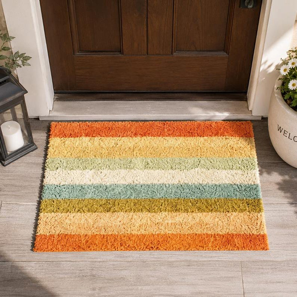 Retro Colorful Stripe Doormat  - огляд і ціна Century Textile & Sewing Supply
