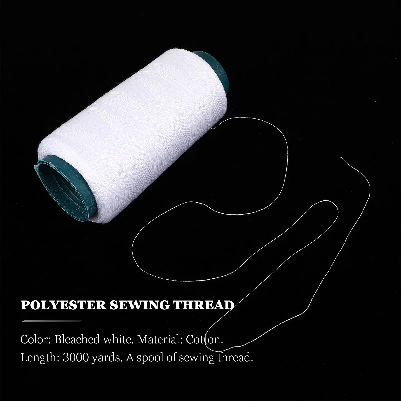 3000 Yards Bleached White Cott - огляд і ціна Sewing Thread In Textile