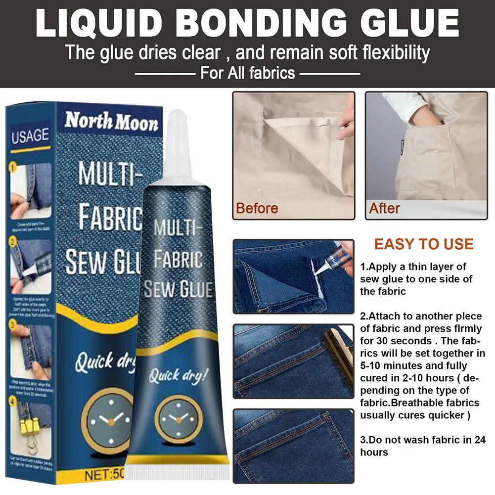 50ml Fabric Glue Quick Dry Fab - огляд і ціна Sewing Technology