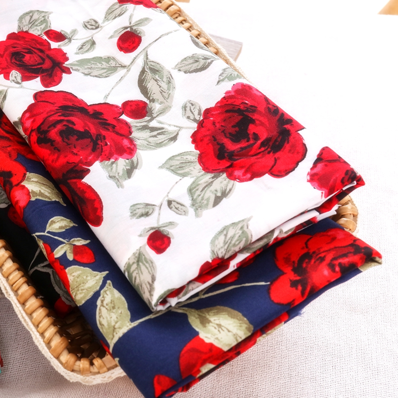 Vintage Rose Printed Fabric fo - огляд і ціна Vintage Sewing Textile