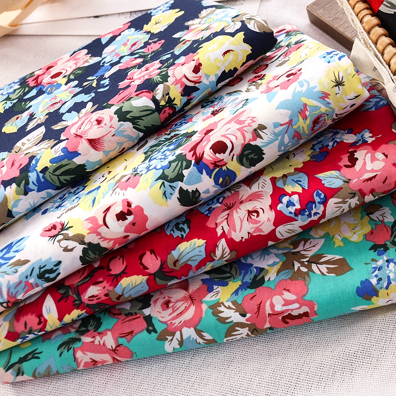 Vintage Rose Printed Fabric fo - огляд і ціна Vintage Sewing Textile