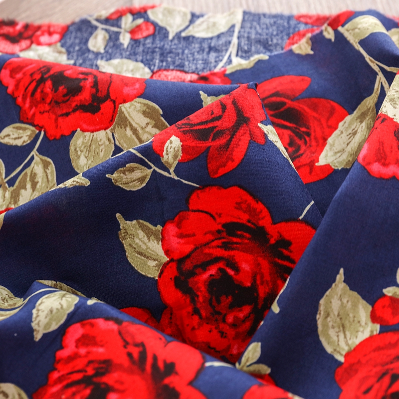 Vintage Rose Printed Fabric fo - огляд і ціна Vintage Sewing Textile