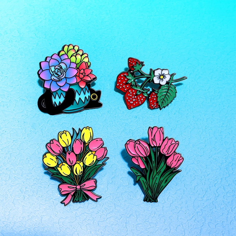 AniPins Bouquet Flowers Strawb - огляд і ціна Sewing Labels