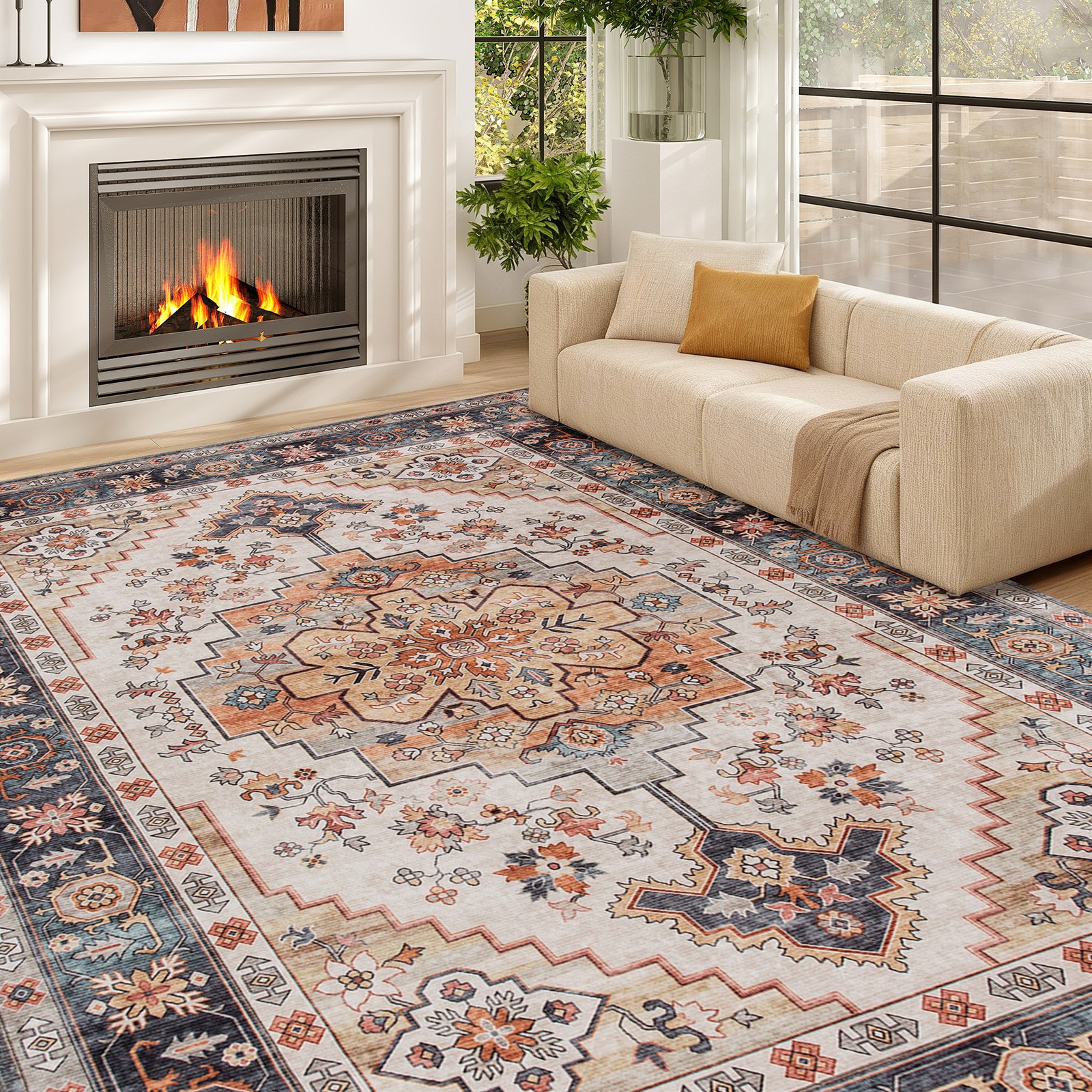 Area Rug 5x7, Machine Washable - огляд і ціна Century Textile & Sewing Supply