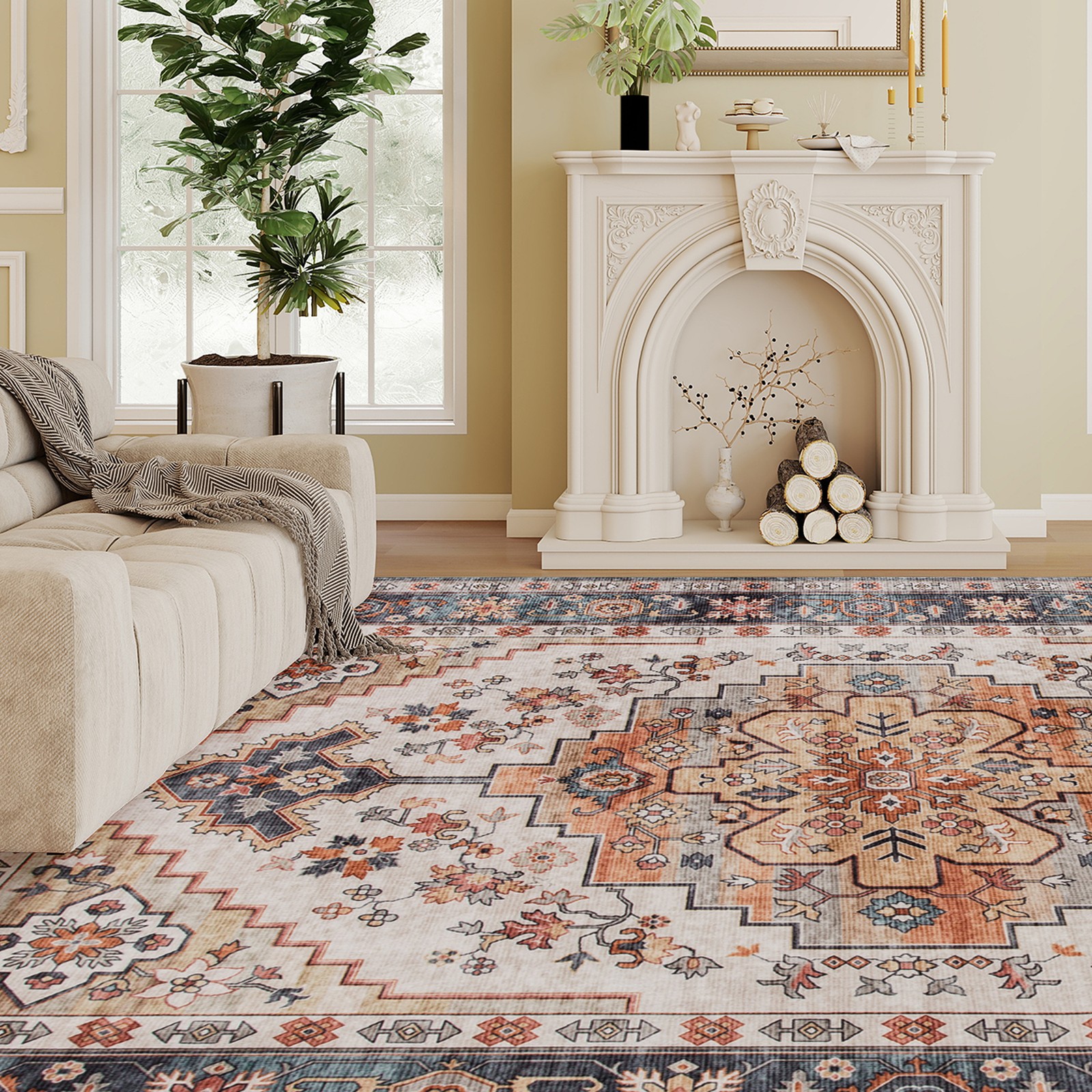 Area Rug 5x7, Machine Washable - огляд і ціна Century Textile & Sewing Supply